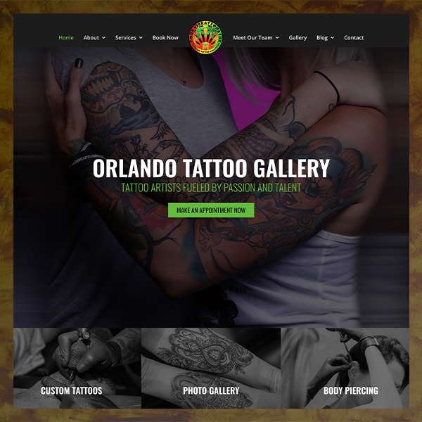 Thumbnail view of Good Vibration Inc Orlando website design.