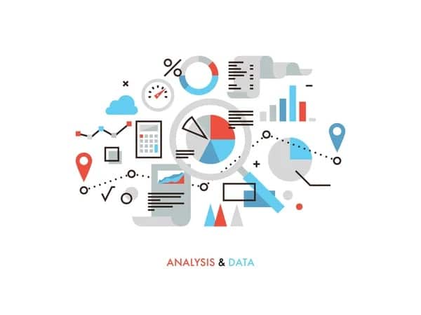 Graphic of charts, lists, and tables