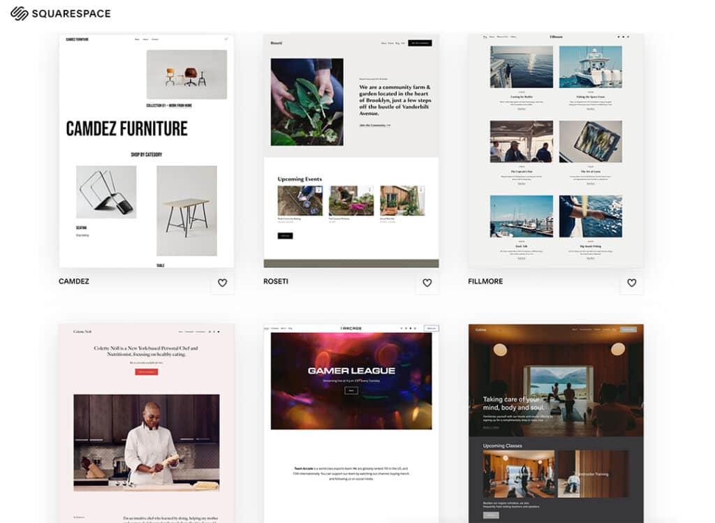 squarespace templates