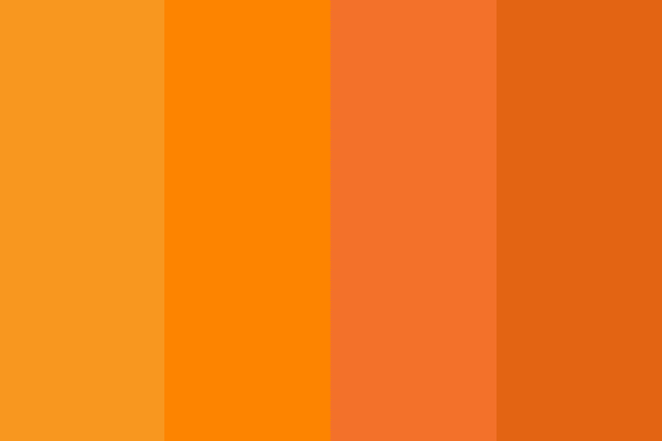 Orange Color Pallet