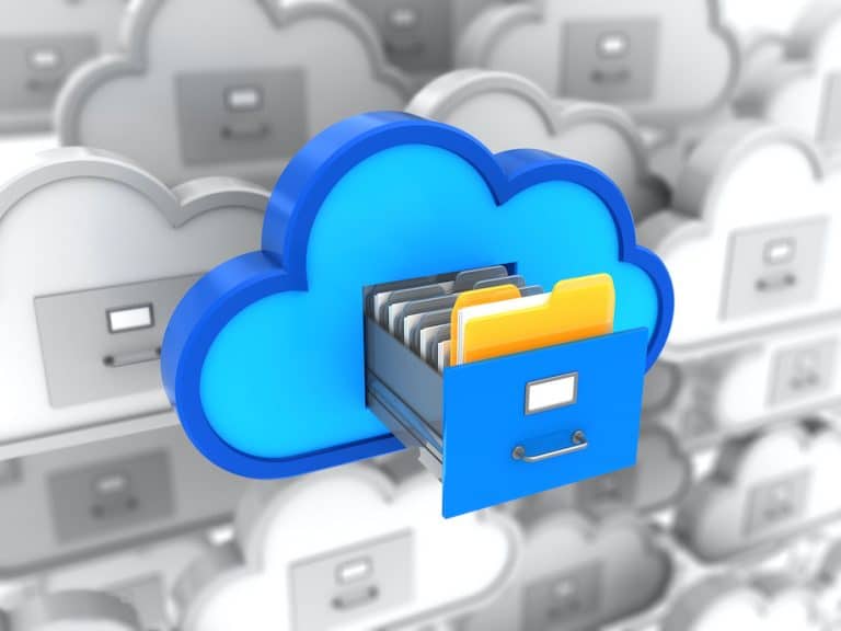 saving files to the cloud graphic